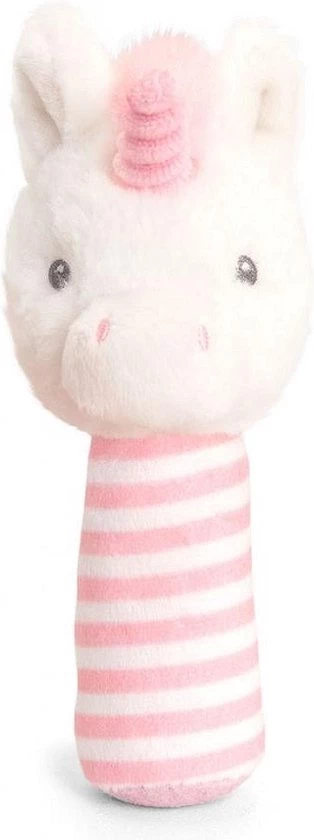 Keel Toys Keel-Eco Huggy Eenhoorn Stick Rammelaar 1 Keel Toys Keel-Eco Huggy Eenhoorn Stick Rammelaar