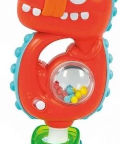 Clementoni Rammelaar Muziekdino Rood 22 Cm