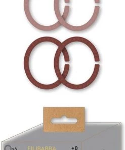 Filibabba - Siliconen Baby Ringen - Rose - 1