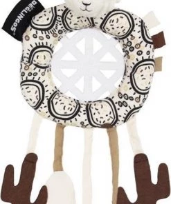 Les Deglingos Dromenvanger Lama Wit/bruin 34 Cm