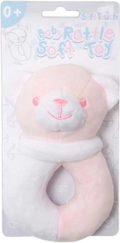 Softtouch Soft Touch Rammelaar Beer Meisjes 12 Cm Polyester Roze 1 Softtouch Soft Touch Rammelaar Beer Meisjes 12 Cm Polyester Roze