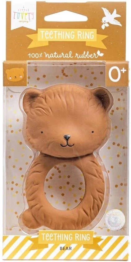 Bijtring: Beer | A Little Lovely Company 2 Bijtring: Beer | A Little Lovely Company - Afbeelding 2