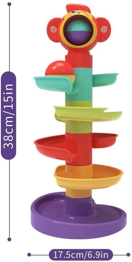 Ballentoren - Zinaps 5 Layer Ball Drop And Roll Swirling Tower Voor Baby En Peuter Development Educational Toy | Stack Drop Go Ramp Toy Set Gift Choice Activity Center Voor 1-3 Jaar- (WK 02127) 6 Ballentoren - Zinaps 5 Layer Ball Drop And Roll Swirling Tower Voor Baby En Peuter Development Educational Toy | Stack Drop Go Ramp Toy Set Gift Choice Activity Center Voor 1-3 Jaar- (WK 02127) - Afbeelding 6