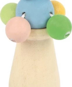 SFC Toys Lotta Het Lammetje - Houten Rammelaar Met Balletjes