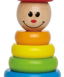 Hape Houten Stapeltoren Clown 16,5 Cm
