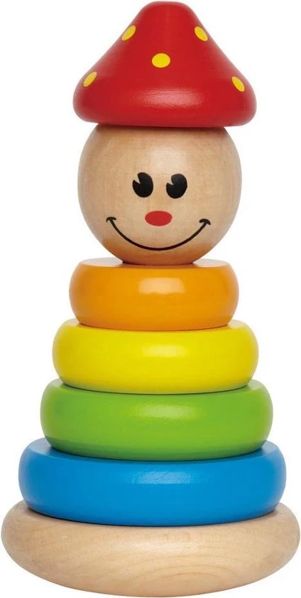 Hape Houten Stapeltoren Clown 16,5 Cm 1 Hape Houten Stapeltoren Clown 16,5 Cm