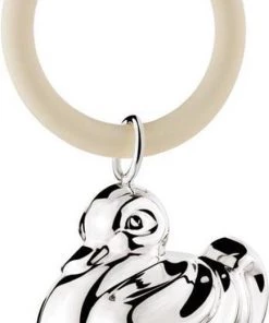 Zilverstad Rammelaar Eend Aan Ring, B90