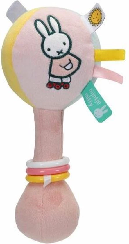 Nijntje/Miffy Nijntje Rammelaar - Balrammelaar - Roze - Meerkleurig 1 Nijntje/Miffy Nijntje Rammelaar - Balrammelaar - Roze - Meerkleurig