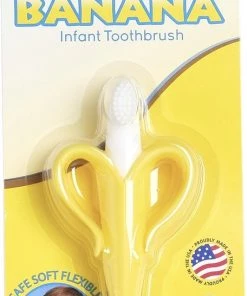 Baby Banana Baby Banaan Tandenborstel/bijtspeeltje – Geel - Baby Tandenborstel - Bij Doorkomende Tandjes - Tandvlees Massage - Babytandenborstel - Peuter Tandenborstel -grijp-bijtspeelgoed Verkoop 456x840