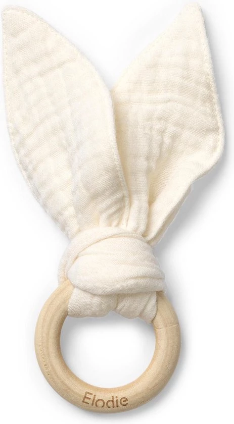 Elodie Houten Baby Bijtring Vanilla White 1 Elodie Houten Baby Bijtring Vanilla White