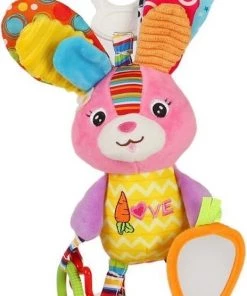 Happy Monkey Baby Speelgoed Rammelaar Konijn Met Bijtring En Activiteiten
