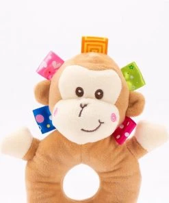 Jollybaby Rammelaar/ Speelgoed/ Speeltjes/ Schoencadeautjes Sinterklaas/ Sinterklaas/ Kerstcadeau/sinterklaas Cadeautjes Voor Kinderen/Cartoon Pluche Dier Rammelaar Bel Wandelwagen Baby Winkelwagen Opknoping Windgong Muzikale Hand Shaker Speelgoed / Monkey