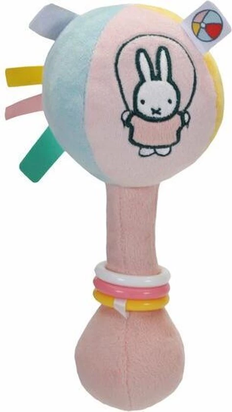 Nijntje/Miffy Nijntje Rammelaar - Balrammelaar - Roze - Meerkleurig 2 Nijntje/Miffy Nijntje Rammelaar - Balrammelaar - Roze - Meerkleurig - Afbeelding 2