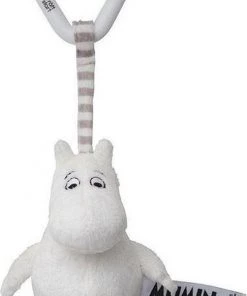 Rätt Start Moomin - Knuffel - Rammelaar - Met Clip - Wit