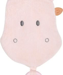 Nattou Hippo Susie - Knuffeldoekje Doudou Met Bijtring - 30 Cm - Roze