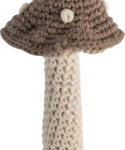 Sebra - Rammelaar Gehaakt - Bruine Paddenstoel