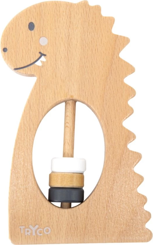 Tryco Dino Houten Rammelaar TR-353006 1 Tryco Dino Houten Rammelaar TR-353006