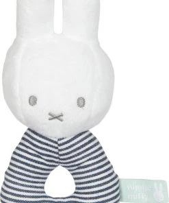 Nijntje Rammelaar Abc-serie Pluche Junior 16 Cm Wit/blauw