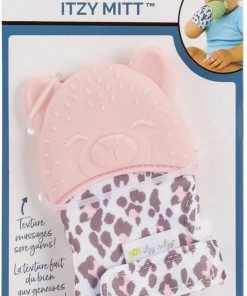 ITZY RITZY Itzy Mitt™ - Roze Luipaard Bijthandschoen -grijp-bijtspeelgoed Verkoop 530x840 3