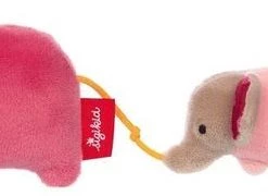 Sigikid Grasp Toy Elephants Pink, Red Stars 42291