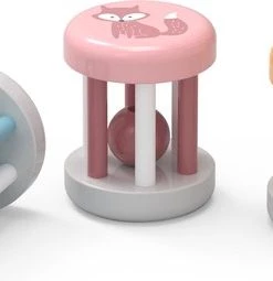 PolarB Geel Houten Rammelaar 44021 -grijp-bijtspeelgoed Verkoop 550x255