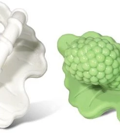 RaZbaby RaZberry - Bijtspeentje - Groen - Wit - 2 Stuks