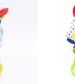 Louas Loua's Favorites Set Baby Rammelaar(s): Blauwe Pluche Hond En Gespikkelde Papegaai, Baby Speelgoed 0 Jaar, Speelgoed Meisjes, Speelgoed Jongens