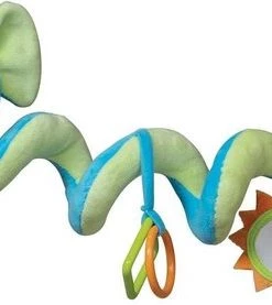 Happy People Pluche Activiteitsspiraal 53cm Olifant - Rammelaar - Vanaf 0 Maanden