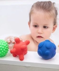 Tulilo Tullo Sensorische Textuurballen - Set Van 5- 0m+ 0+ Manden, Kraamcadeau -grijp-bijtspeelgoed Verkoop 550x322