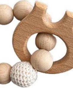 IL BAMBINI Set: Rammelaar, Bijtring & Speenkoord - Grijze Olifant - Handgemaakt - Hout & Wol - Babycadeau - Kraamcadeau - Baby Bijtspeelgoed 0-2 Jaar -grijp-bijtspeelgoed Verkoop 550x335