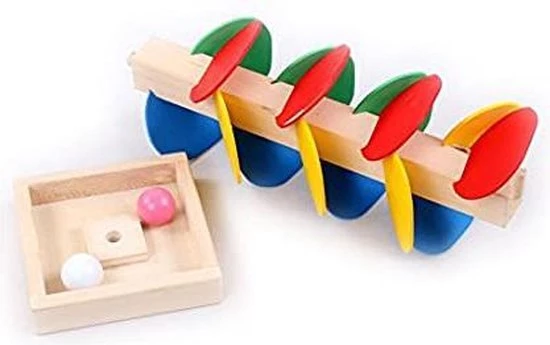 Deluxe HB Ballentoren - Kinder Houten Marmeren Run Toy Children's Jigsaw Puzzle Toy- (WK 02127) 2 Deluxe HB Ballentoren - Kinder Houten Marmeren Run Toy Children's Jigsaw Puzzle Toy- (WK 02127) - Afbeelding 2