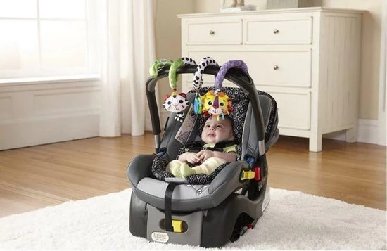 MOONBIFFY Kinderwagen Opknoping Rammelaars-ledikant Rammelaars- Oranje/grijs Mobil Speelgoed 4 MOONBIFFY Kinderwagen Opknoping Rammelaars-ledikant Rammelaars- Oranje/grijs Mobil Speelgoed - Afbeelding 4