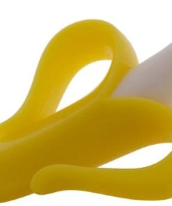 Baby Banana Baby Banaan Tandenborstel/bijtspeeltje – Geel - Baby Tandenborstel - Bij Doorkomende Tandjes - Tandvlees Massage - Babytandenborstel - Peuter Tandenborstel