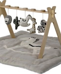 QUAX TIPI - ACTIVITY ARCH -SPEELBOOG + 5 TRICOT FIGUURTJES - JUNGLE -grijp-bijtspeelgoed Verkoop 550x362