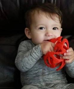 Nûby - Bijtring - Silicone Bijtbal - Rood - 3m+ -grijp-bijtspeelgoed Verkoop 550x366 109