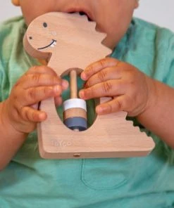 Tryco Dino Houten Rammelaar TR-353006 12 Tryco Dino Houten Rammelaar TR-353006 -grijp-bijtspeelgoed Verkoop 550x366 125