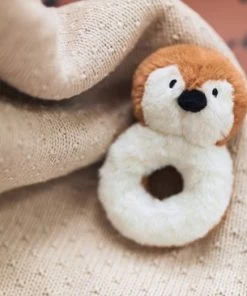 Jollein Rammelaar Pinguïn - Caramel 25 Jollein Rammelaar Pinguïn - Caramel -grijp-bijtspeelgoed Verkoop 550x366 2