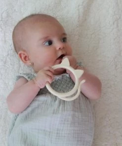 Lanco Toys Lanco Rubberen Bijtring - Coco De Kat - Geel -grijp-bijtspeelgoed Verkoop 550x366 45