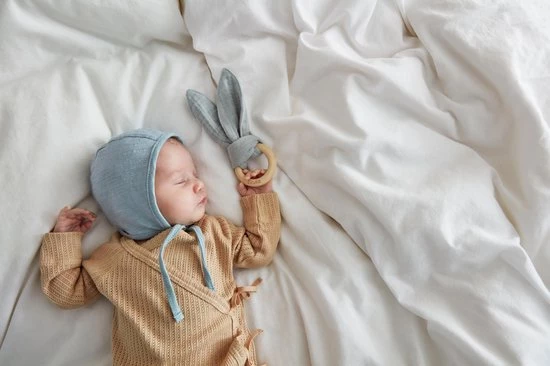 Elodie Houten Baby Bijtring Vanilla White 2 Elodie Houten Baby Bijtring Vanilla White - Afbeelding 2