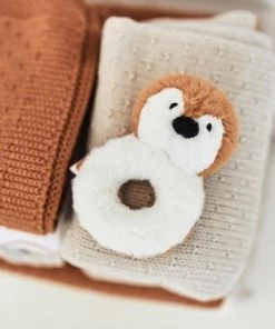 Jollein Rammelaar Pinguïn - Caramel 28 Jollein Rammelaar Pinguïn - Caramel -grijp-bijtspeelgoed Verkoop 550x366 5