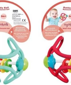 OgoBolli Rode Rammelaar | 10 Cm | Speelgoed Voor Baby -grijp-bijtspeelgoed Verkoop 550x370 2