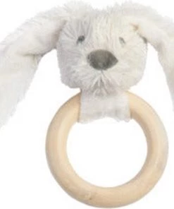 Happy Horse Konijn Richie Houten Bijtring - Wit - Baby Cadeau -grijp-bijtspeelgoed Verkoop 550x373 3