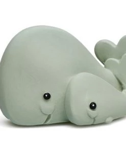 Lanco Toys Lanco Rubberen Bijtspeeltje - Mama Walvis - Groen