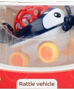 Toi Toys BV Zacht Rammelaarsvliegtuig - Baby Speelgoed Peuter Rammelaar Bijt - Jongens Meisjes 3 Maanden