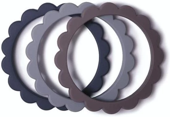 Mushie Siliconen Bijtringen Mix 3pack - Bijtringen - Dried Thyme Mix 7 Mushie Siliconen Bijtringen Mix 3pack - Bijtringen - Dried Thyme Mix - Afbeelding 7