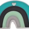 Merkloos Regenboog - Baby Speelgoed - Silicone - Bijtring - Bijtspeeltje - Groen