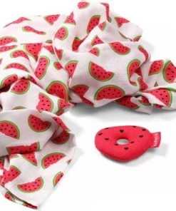 BabyOno Inbakerdoek Bamboemousselline Met Rammelaar In Geschenkdoos -grijp-bijtspeelgoed Verkoop 550x380 1