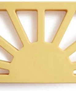 MUSHIE | Bijtring | Siliconen | Sun | Mutted Yellow | Teether