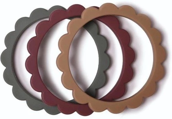 Mushie Siliconen Bijtringen Mix 3pack - Bijtringen - Dried Thyme Mix 9 Mushie Siliconen Bijtringen Mix 3pack - Bijtringen - Dried Thyme Mix - Afbeelding 9