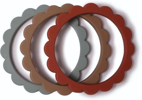 Mushie Siliconen Bijtringen Mix 3pack - Bijtringen - Dried Thyme Mix 8 Mushie Siliconen Bijtringen Mix 3pack - Bijtringen - Dried Thyme Mix - Afbeelding 8